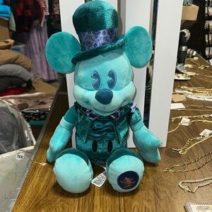 Disney Teal Mickey Mouse Stuffed Animal